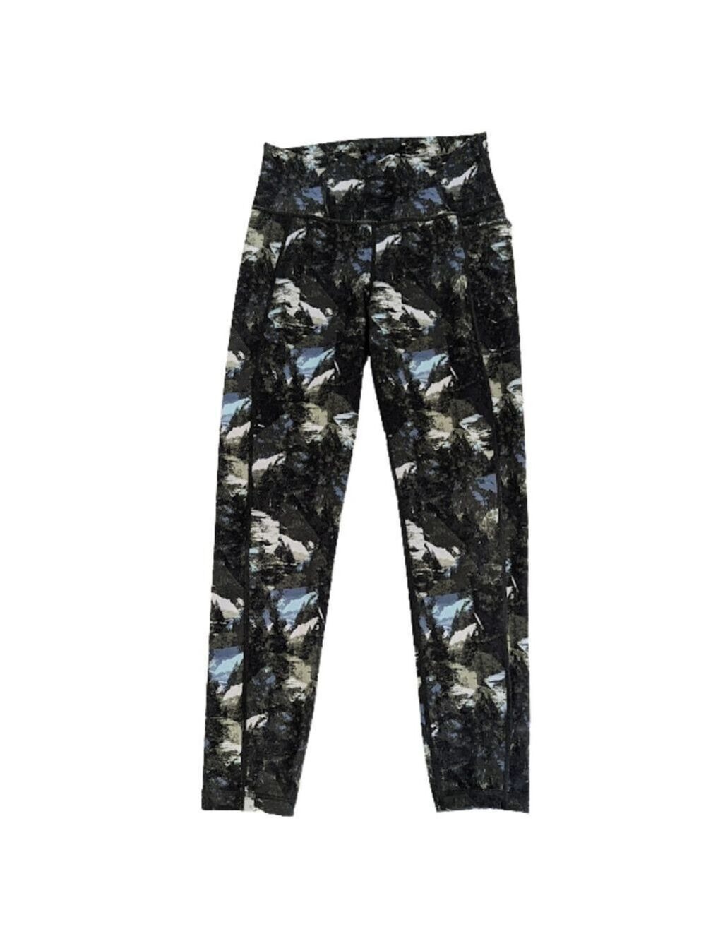 Sweaty Betty Super Sculpt 7/8 Leggings Mountain Print Compression Athletic Smal